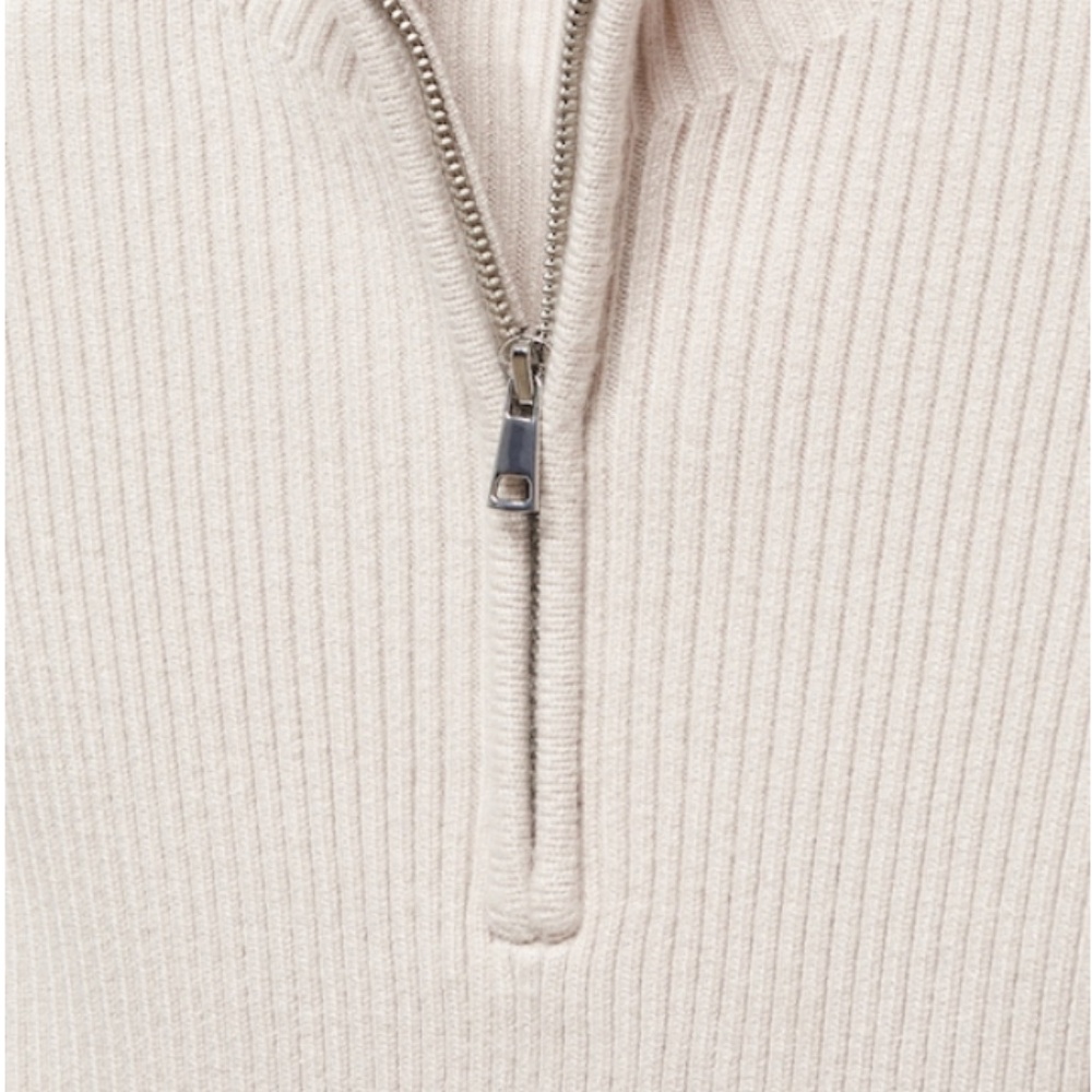Mango Ribbed Sweater with Zip - Picture 3 of 6